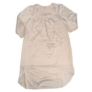 EUC Barbizon Vtg Lace Trim Sz Lrg Retro Nightgown Embroidered Grannycore Cottage